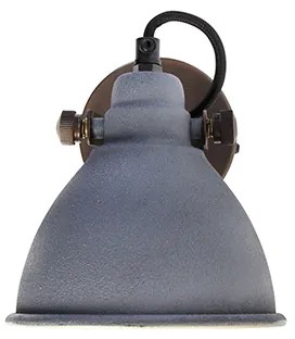 Applique da parete industriale in cemento con rame regolabile - Liko