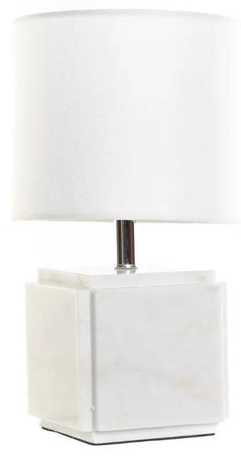 Lampada da Tavolo DKD Home Decor Bianco Poliestere Metallo Marmo 220 V Dorato 50 W
