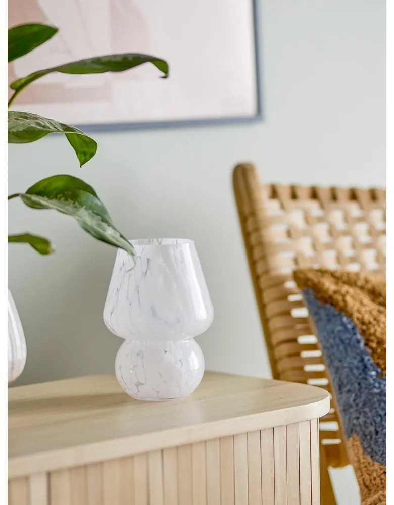 Vaso in vetro bianco Halim - Bloomingville
