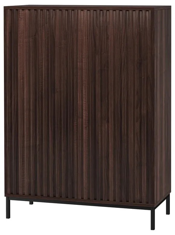 Mobile in noce decorato in colore naturale 80x110 cm Celine - Støraa