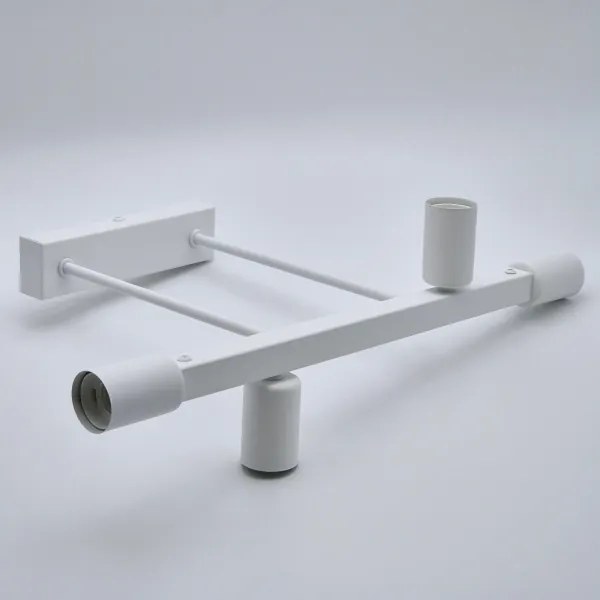 Lampadario a sospensione con supporto rigido ASTRID 4xE27/60W/230V bianco