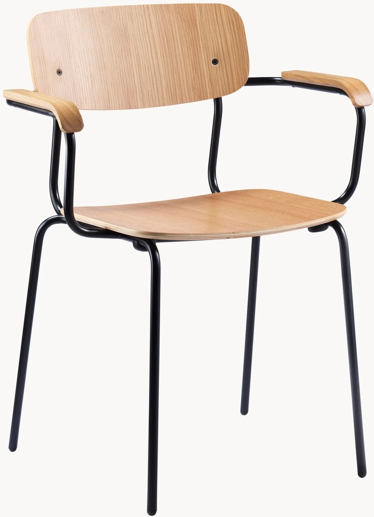Sedia da pranzo in legno fatta a mano Holmen