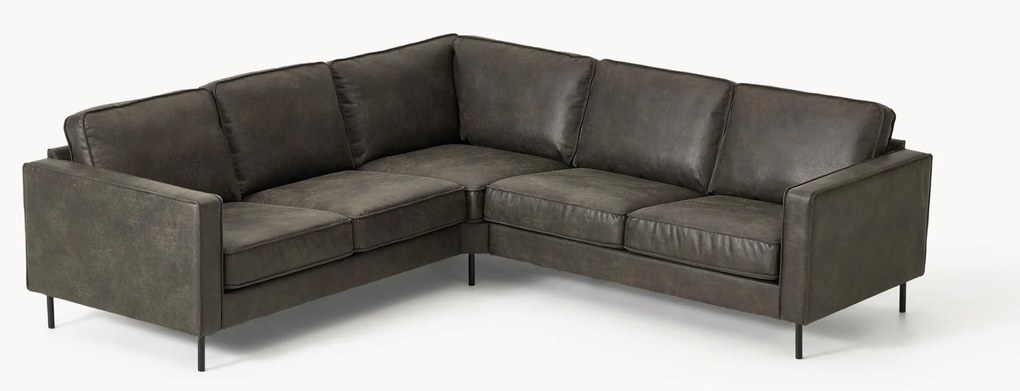 Divano angolare 4 posti in pelle Hunter