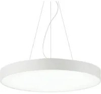 Sospensione Moderna Halo Alluminio Bianco Led 46W 3000K Luce Calda