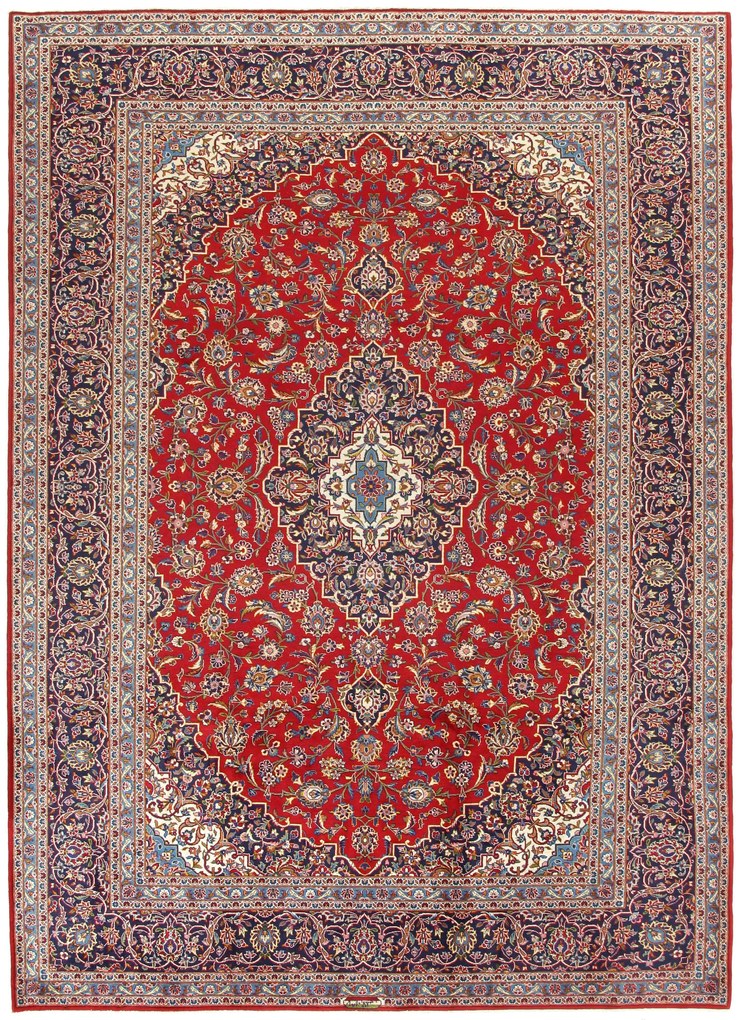 Kashan Tappeto 250x340 (Iran) Annodato A Mano