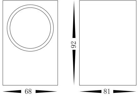 Applique da esterno BOKA 1xGU10/60W/230V IP44 nera