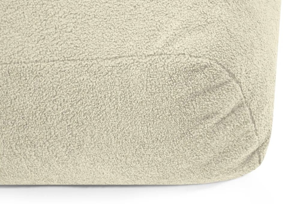 Pouf a sacco per bambini marrone con rivestimento in bouclé Snug 80 Bear – SLOWDOWN