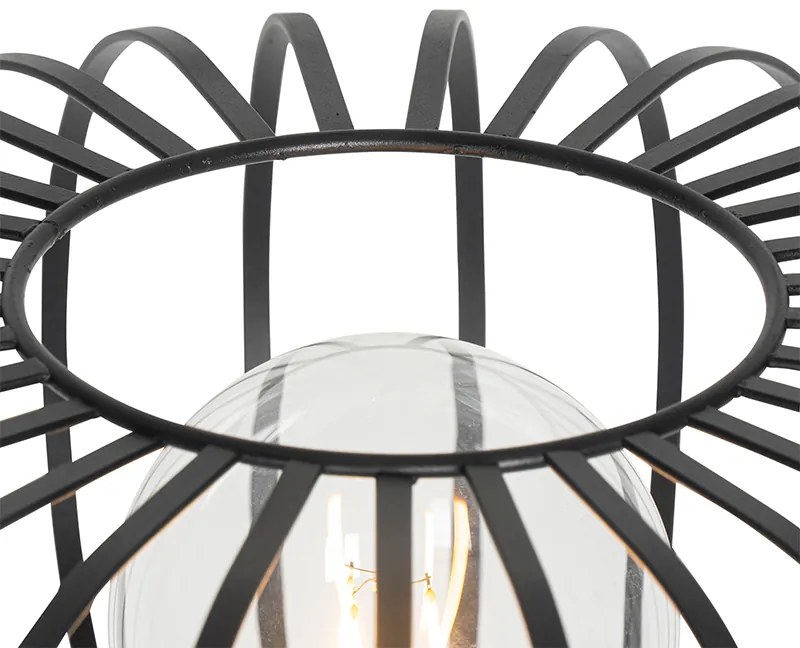 Lampada da terra di design nera - Johanna