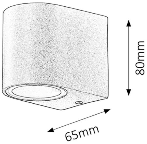 Rabalux 8029 - Applique da esterno CHILE 1xGU10/35W/230V