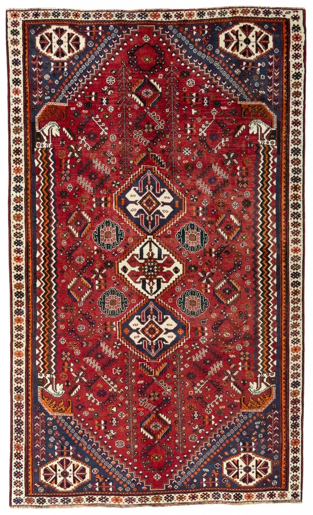 Tappeto 270 x 160 Rosso (Iran) Annodato A Mano