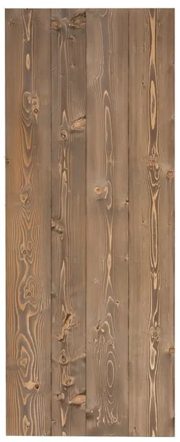 Anta per porta scorrevole Barn Wenge in legno massello wengé L 86 x H 215 cm sp.45 mm reversibile