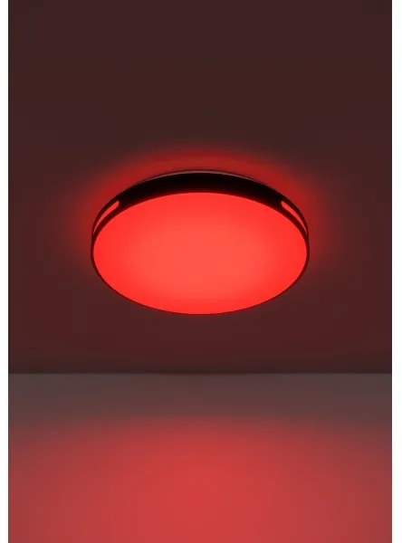 Eglo 300687-LED RGBW Plafoniera dimmerabile MONTEGRANARO-Z LED/18,5W/230V nero + telecomando