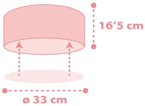 Dalber 82216S - Plafoniera per bambini STAR LIGHT 2xE27/60W/230V rosa