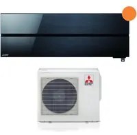 Climatizzatore Condizionatore Mitsubishi Electric Inverter serie Kirigamine Style 18000 Btu MSZ-LN50VGB Onyx Black R-32 Wi-Fi Integrato classe A+++ Nero