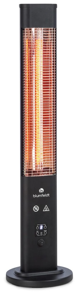 blumfeldt Heat Guru Plus In &amp; Out Radiatore 1200W 3 Livelli Riscaldanti nero