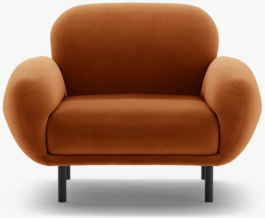 Poltrona Poppy in velluto – 72x90x82 cm