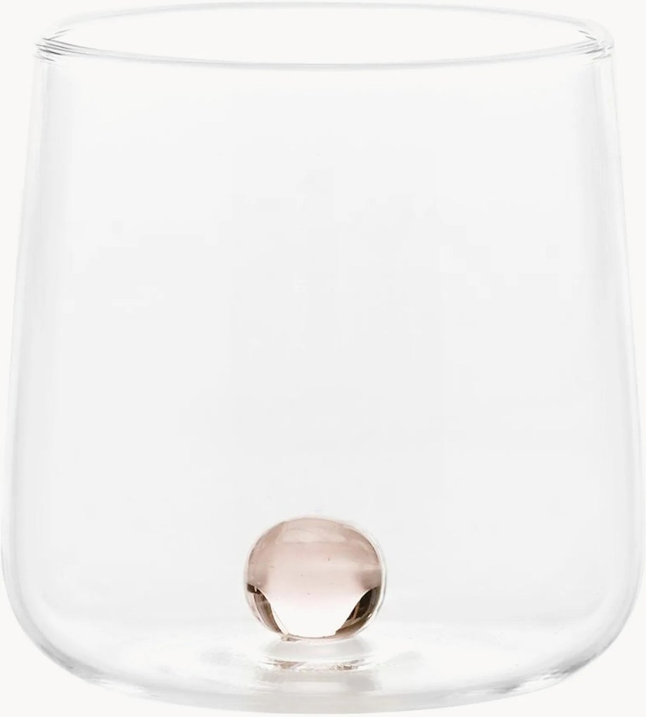 Set di 6 bicchieri in vetro soffiato borosilicato Bilia