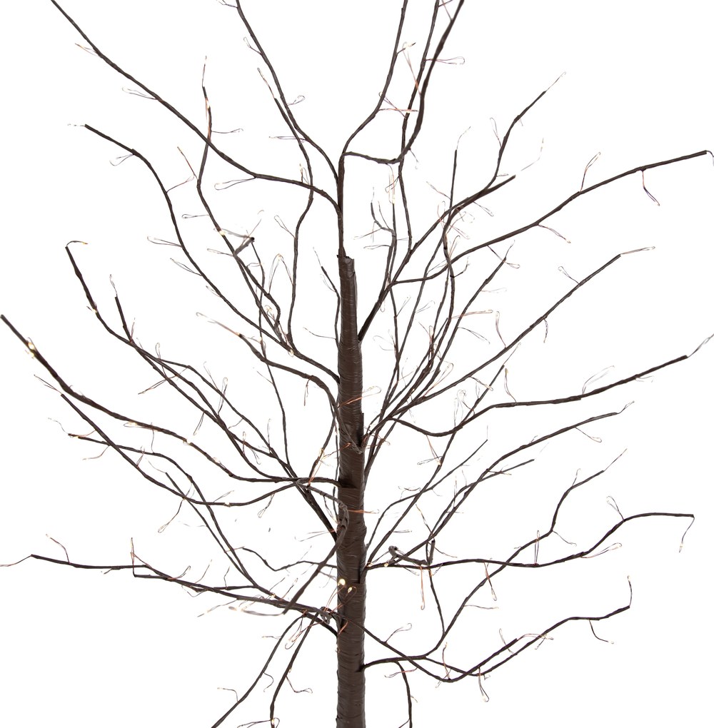 Lampada da terra natalizia albero marrone 120 cm con LED e timer IP44 - Ki