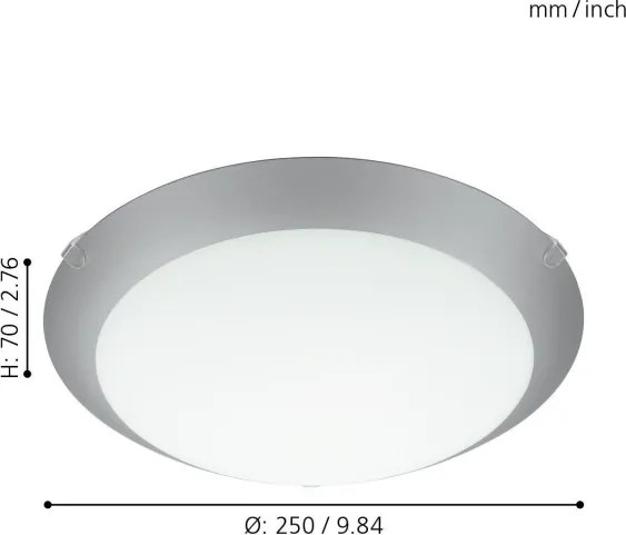 Eglo 89248 - Plafoniera MARS 1 1xE27/25W/230V