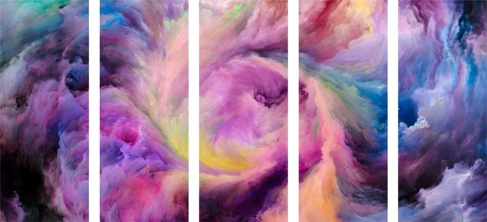 Quadri 5 pezzi – Spirale colorata