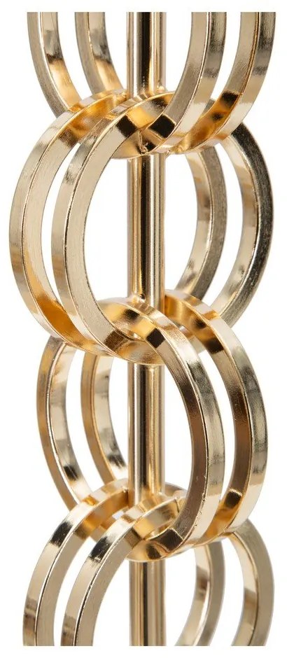 Lampada da tavolo in nero e oro Glam , altezza 54,5 cm Rings - Mauro Ferretti