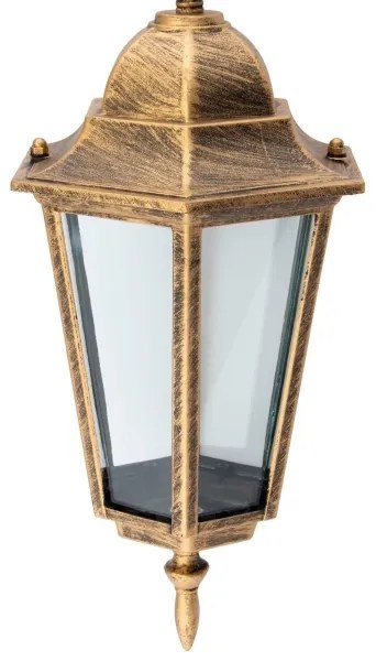 Lampadario su catena da esterno 1xE27/60W/230V dorato IP44