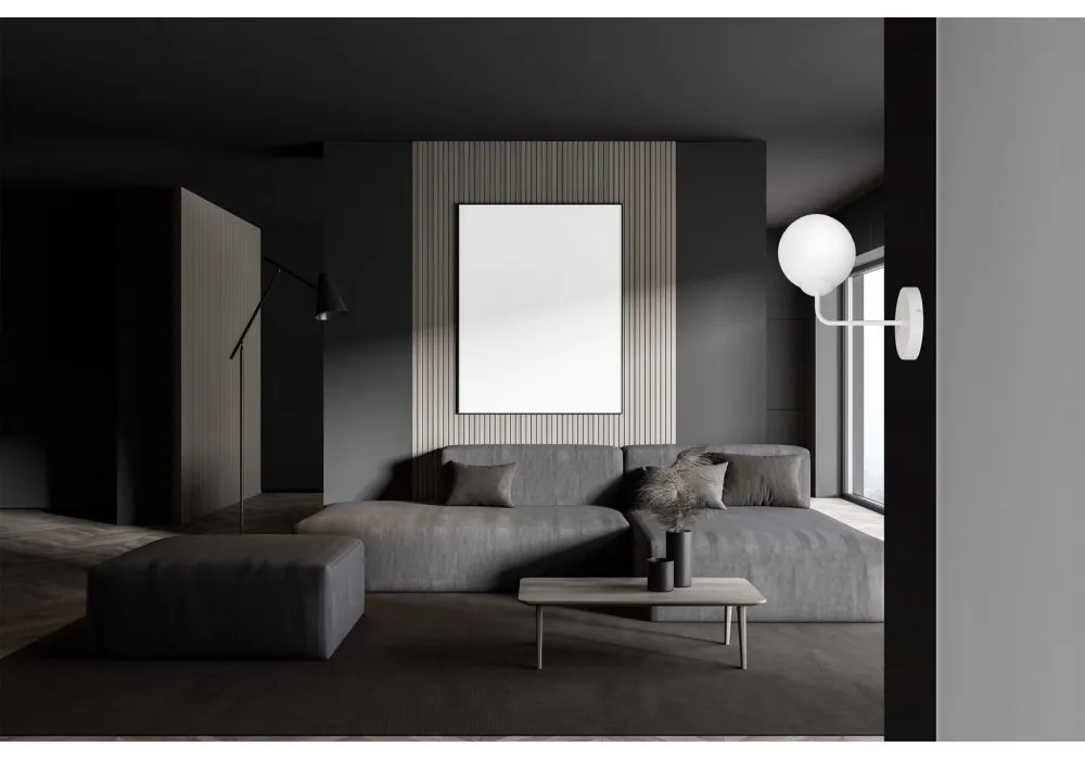 Applique da Parete in Acciaio e Vetro PREGOS K1 Nero/Bianco E14 Colore del corpo Bianco