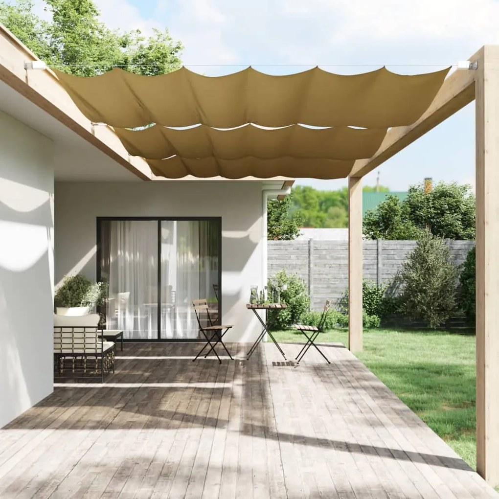 Paravento Verticale Beige 250x270 Cm İn Tessuto Oxford /