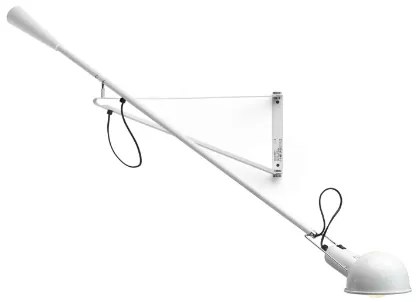 Flos 265 Small Lampada da parete 152 cm orientabile a luce diretta 75W bianco