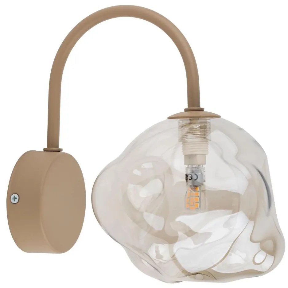 Applique LAVA 1xG9/8W/230V beige/fumé