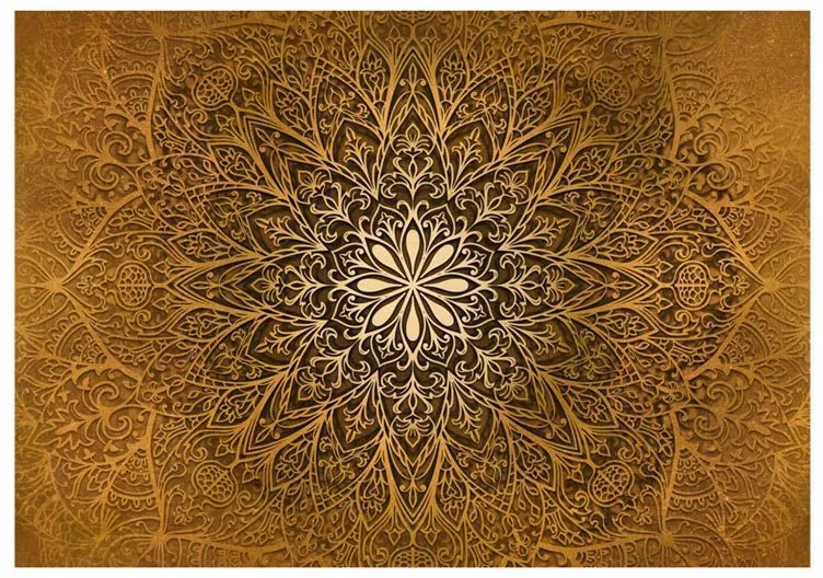 Fotomurale  Sacred Circle  Colore Oro, Dimensioni e Misure 250x175