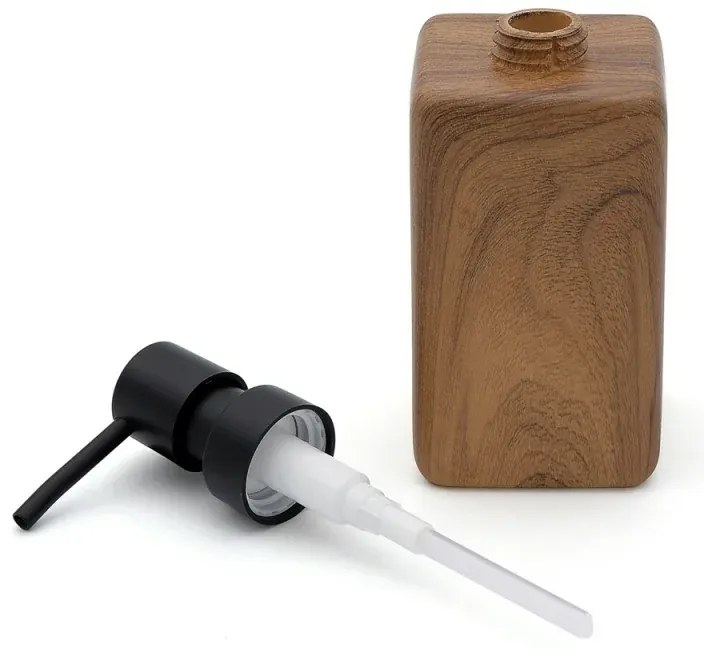 Set accessori bagno 2 pezzi in poliresina effetto legno Radici