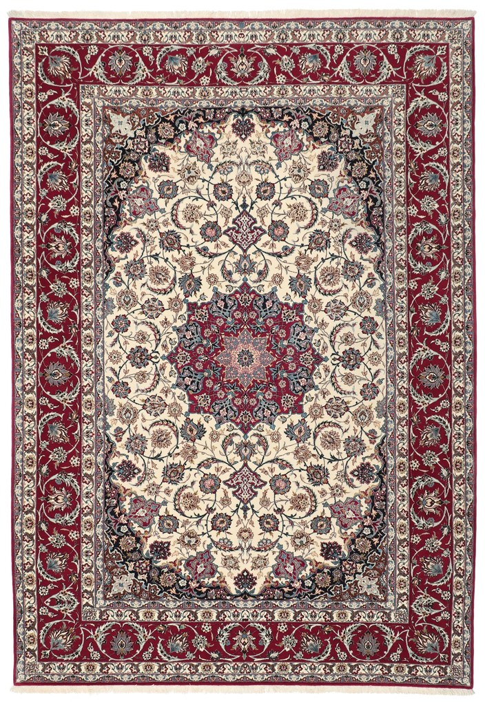 Isfahan Tappeto 300x210 (Iran) Annodato A Mano