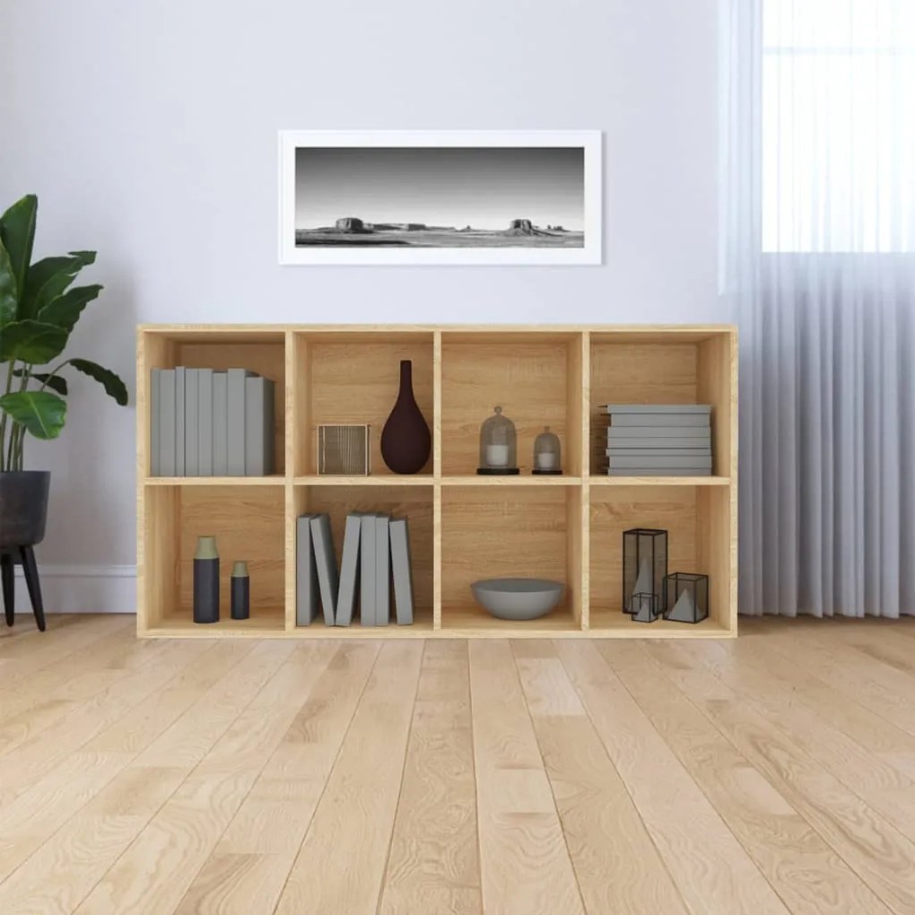 Libreria/Credenza Rovere Sonoma 66x30x130 cm Legno Multistrato