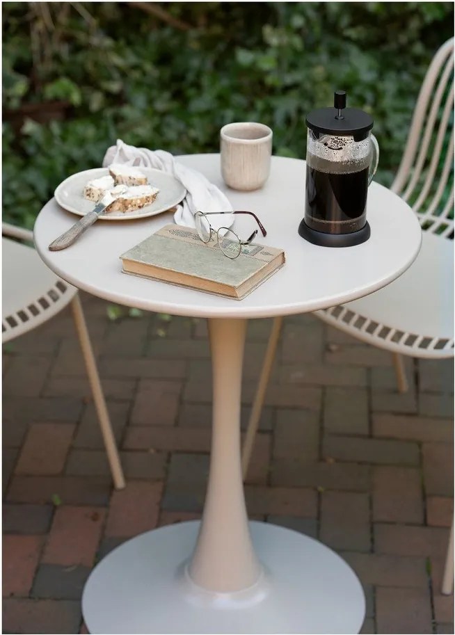 Tavolo da pranzo da giardino rotondo in metallo ø 60 cm Meira – House Nordic