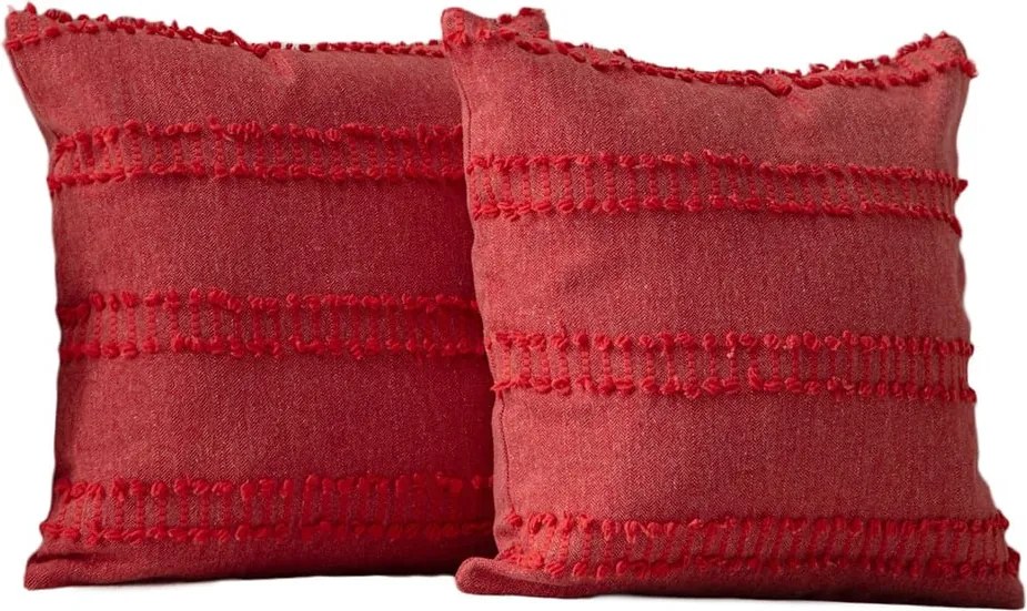 Federe decorative in set 2 pz 43x43 cm Tuffet – Mioli Decor