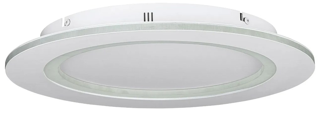 Plafoniera Contemporanea Padrogiano-Z Acciaio Bianco Luce Led Integrato 26,5W