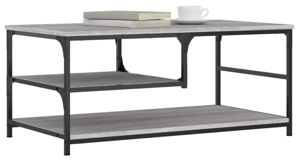 Tavolino da salotto grigio sonoma 90x49x40 cm legno multistrato