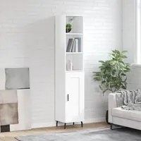 Credenza 34,5x34x180 cm in Legno Multistrato Bianco Lucido 3190103