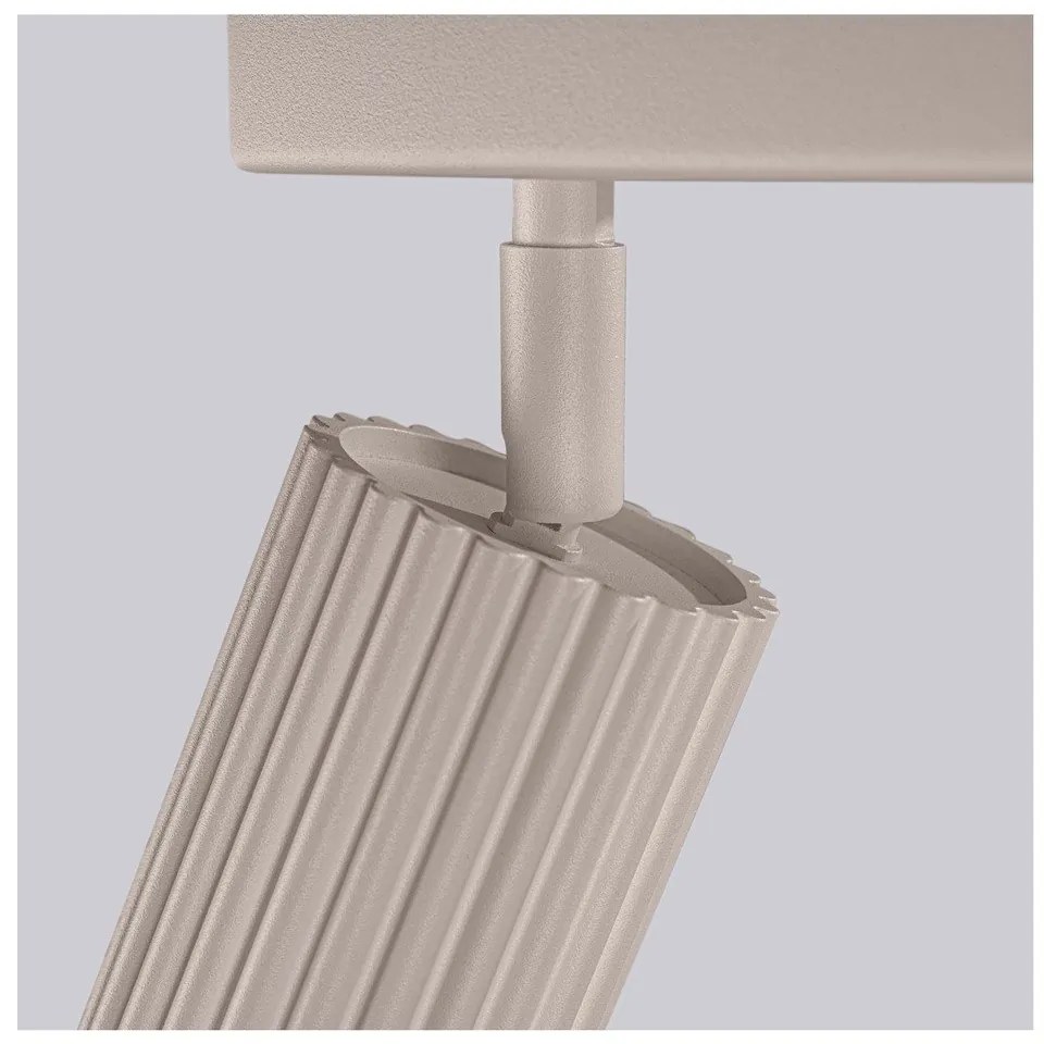 Faretto grigio tortora in metallo 6,5x81 cm Gleam – Sollux