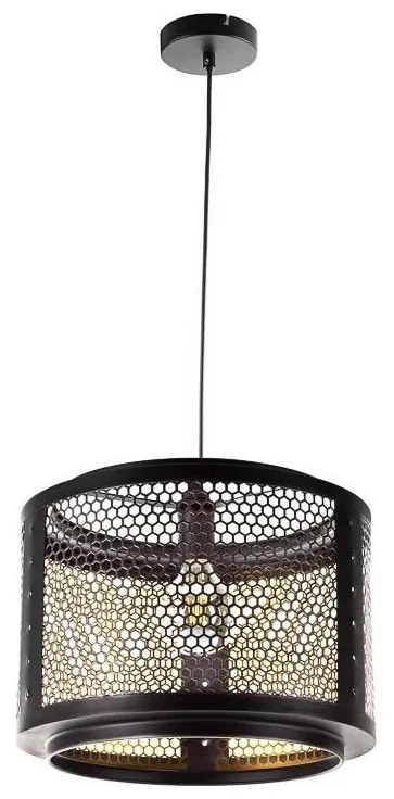 Lampadario a sospensione con filo VITO 1xE27/40W/230V nero