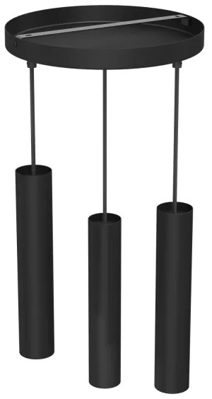 Lampadario a sospensione con filo RAITO 3xGU10/8W/230V nero