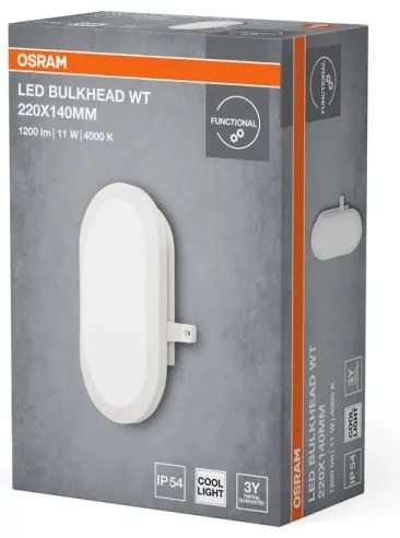 Osram - Applique LED da esterno BULKHEAD LED/11W/230V IP54 bianca