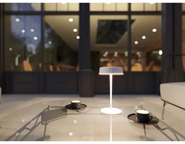 Lampada da tavolo solare dimmerabile VIVIEN LED/3W/5V 2700K IP54 bianco