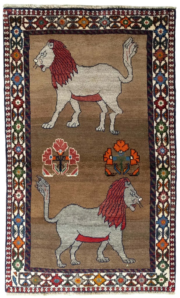 Gabbeh Tappeto persiano 110x180 Marrone (Iran) Annodato A Mano