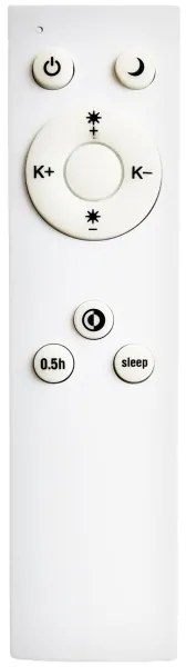 Top Light-Plafoniera LED da bagno PETAL LED/48W/230V IP44 diametro 48 cm black+RC