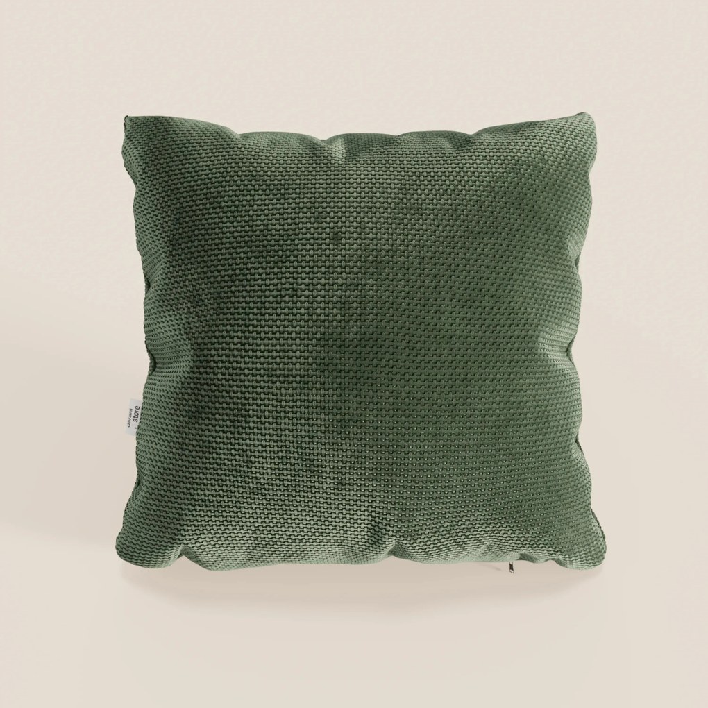 Aston cuscino disponibile in diversi colori realizzato in morbida ciniglia impermeabile dalla trama materica T26.