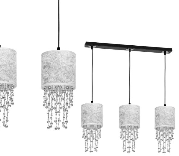 Lampadario a sospensione con filo ALMERIA 3xE27/60W/230V