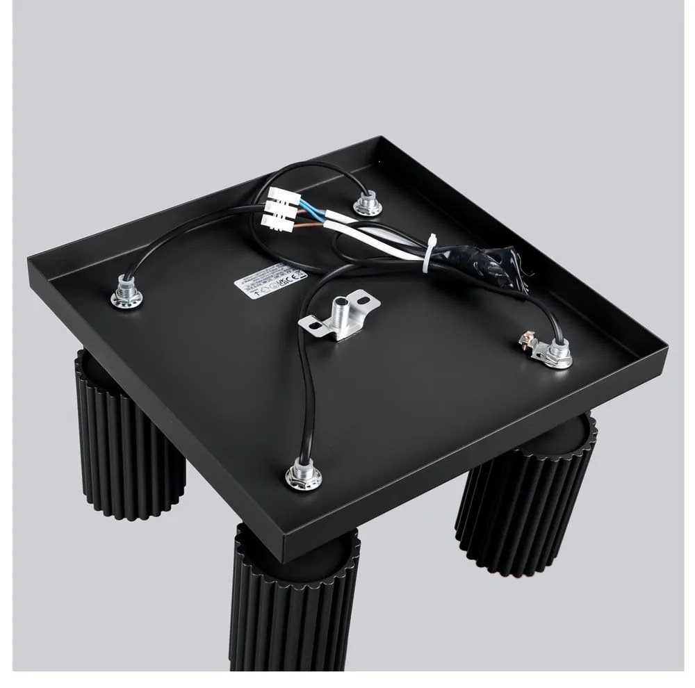 Faretto nero in metallo ø 6,5 cm Gleam – Sollux