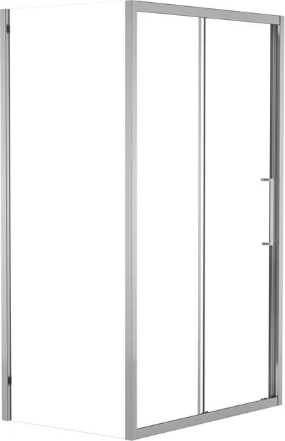Lato fisso per box doccia Record L 94 x H 195cm, Sp. 6 mm vetro trasparente profilo bianco